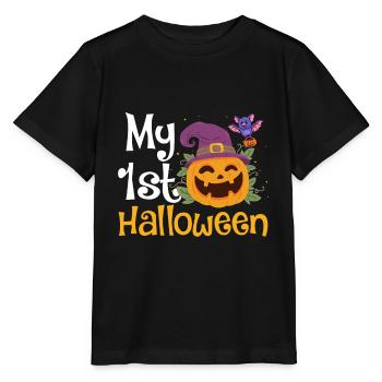 My 1st Halloween Baby Bodysuit Funny - T-shirt bio MINI CREATOR Stanley/Stella Enfant - noir - Devant - Mikhail (115cm)