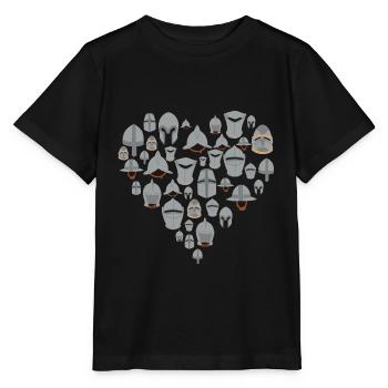 middeleeuwse helmen hart Middeleeuwen - Stanley/Stella Kinder-T-shirt MINI CREATOR  - zwart - Voor - Mikhail (115cm)