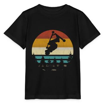 Cascadeur cascadeur scooter scooter rétro vintag - T-shirt bio MINI CREATOR Stanley/Stella Enfant - noir - Devant - Mikhail (115cm)
