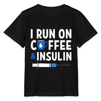 Diabetiker Insulin - Stanley/Stella Kinder T-Shirt MINI CREATOR  - Schwarz - Vorne - Mikhail (115cm)