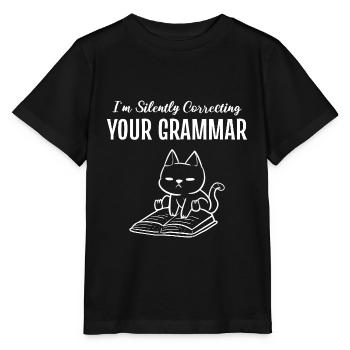 Korrektur Ihrer Grammatik Tutor Gift - Stanley/Stella Kinder T-Shirt MINI CREATOR  - Schwarz - Vorne - Mikhail (115cm)