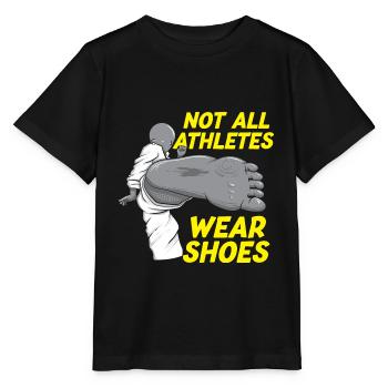 Tous les athlètes ne portent pas de chaussures drôles de karaté martial - T-shirt bio MINI CREATOR Stanley/Stella Enfant - noir - Devant - Mikhail (115cm)