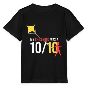 mon enfance était un 10/10 - T-shirt bio MINI CREATOR Stanley/Stella Enfant - noir - Devant - Mikhail (115cm)
