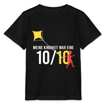 meine Kindheit war eine 10/10 - Stanley/Stella Kinder T-Shirt MINI CREATOR  - Schwarz - Vorne - Mikhail (115cm)