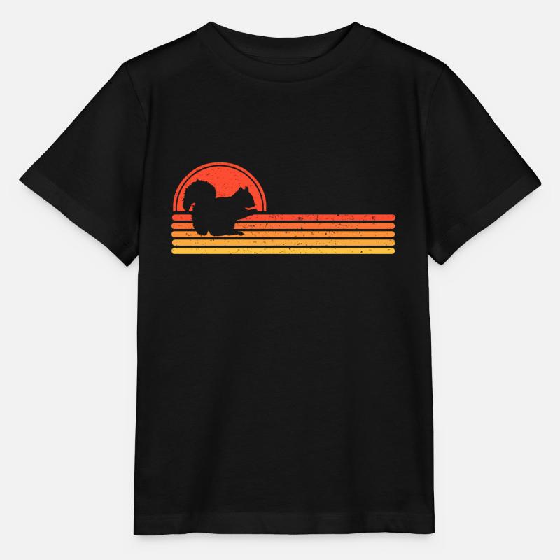 Eichhörnchen - Stanley/Stella Kinder T-Shirt MINI CREATOR  - Schwarz