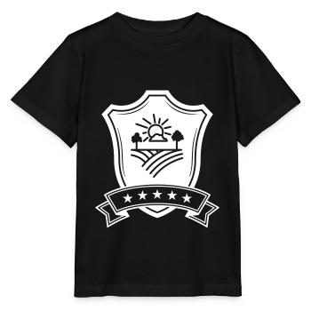 Farm Landwirt - Stanley/Stella Kinder T-Shirt MINI CREATOR  - Schwarz - Vorne - Mikhail (115cm)