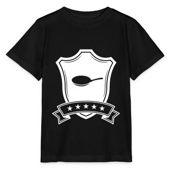 Pan coat of arms - Stanley/Stella MINI CREATOR Kids’ T-Shirt - black - Front - Mikhail (115cm)
