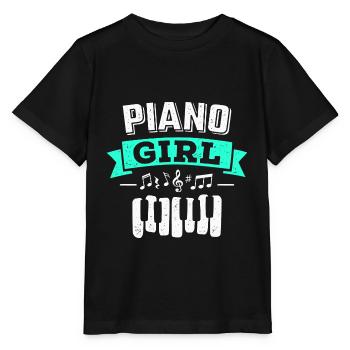 Piano Music Pianist Sheet Music - Stanley/Stella MINI CREATOR Kids’ T-Shirt - black - Front - Mikhail (115cm)