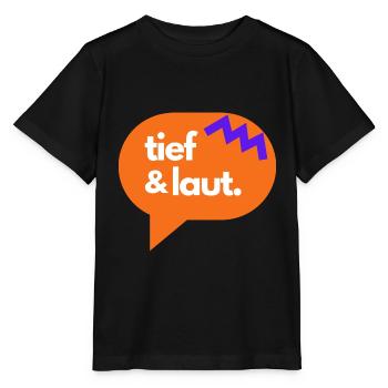 tief & laut - Stanley/Stella Kinder T-Shirt MINI CREATOR  - Schwarz - Vorne - Mikhail (115cm)