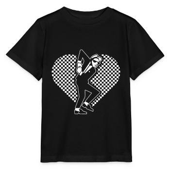 Ska Herz und Tänzer - Ska Musik unhöflich junge - Stanley/Stella Kinder T-Shirt MINI CREATOR  - Schwarz - Vorne - Mikhail (115cm)