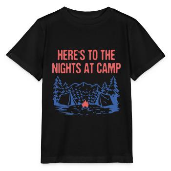 Nuits au Camp Camping Forest Camper Woods - T-shirt bio MINI CREATOR Stanley/Stella Enfant - noir - Devant - Mikhail (115cm)
