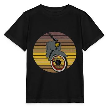 Schwalbe KR51 / Schwalbenfahrer / Ostalgie / Mofa - Stanley/Stella MINI CREATOR Kids’ T-Shirt - black - Front - Mikhail (115cm)