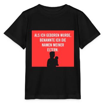 Als ich geboren wurde - Stanley/Stella Kinder T-Shirt MINI CREATOR  - Schwarz - Vorne - Mikhail (115cm)
