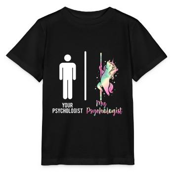 Psychologie psychologue thérapeute cadeau psyché - T-shirt bio MINI CREATOR Stanley/Stella Enfant - noir - Devant - Mikhail (115cm)