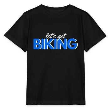 Fahrradfahren - Stanley/Stella Kinder T-Shirt MINI CREATOR  - Schwarz - Vorne - Mikhail (115cm)
