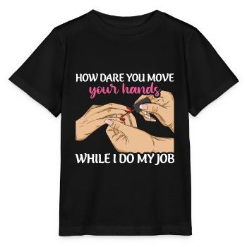 Nail design Design for a nail designer - Stanley/Stella MINI CREATOR Kids’ T-Shirt - black - Front - Mikhail (115cm)