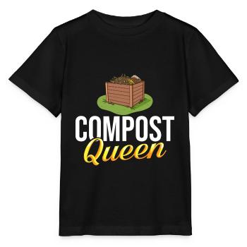 Kompostierung Kompost Wurm Abfall - Stanley/Stella Kinder T-Shirt MINI CREATOR  - Schwarz - Vorne - Mikhail (115cm)