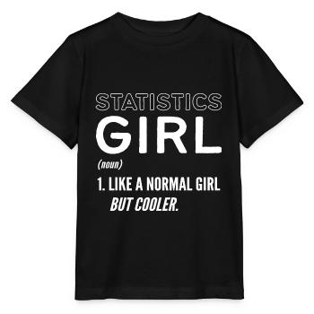 Cadeau de chercheuse en statistiques - T-shirt bio MINI CREATOR Stanley/Stella Enfant - noir - Devant - Mikhail (115cm)