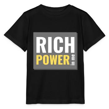 un pouvoir riche en moi - T-shirt bio MINI CREATOR Stanley/Stella Enfant - noir - Devant - Mikhail (115cm)