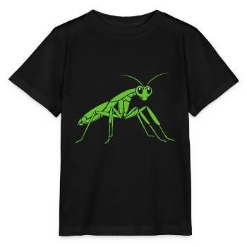 Mante religieuse - T-shirt bio MINI CREATOR Stanley/Stella Enfant - noir - Devant - Mikhail (115cm)