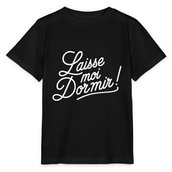 Laisse-moi dormir - T-shirt bio MINI CREATOR Stanley/Stella Enfant - noir - Devant - Mikhail (115cm)