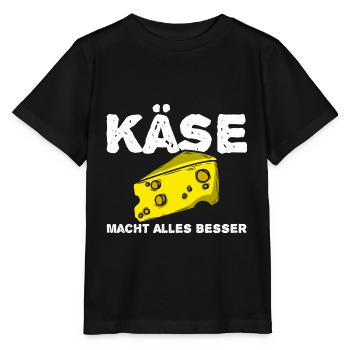 Käse - Stanley/Stella Kinder T-Shirt MINI CREATOR  - Schwarz - Vorne - Mikhail (115cm)