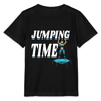 Jumping Trampolin Trendsport Fitness Damen Sport - Stanley/Stella Kinder T-Shirt MINI CREATOR  - Schwarz - Vorne - Mikhail (115cm)