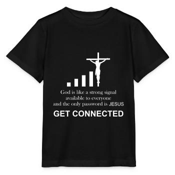 Prêtre catholique | Drôle de cadeau | - T-shirt bio MINI CREATOR Stanley/Stella Enfant - noir - Devant - Mikhail (115cm)