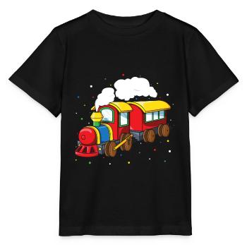 Eisenbahn Kinder Lokomotiven Züge Dampflok Geschen - Stanley/Stella Kinder T-Shirt MINI CREATOR  - Schwarz - Vorne - Mikhail (115cm)
