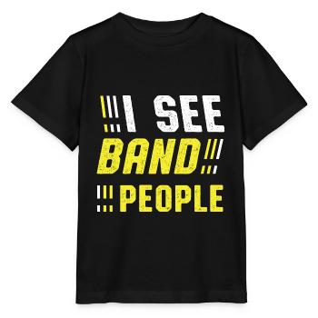 See band people. Concert Grains Gift - Stanley/Stella MINI CREATOR Kids’ T-Shirt - black - Front - Mikhail (115cm)