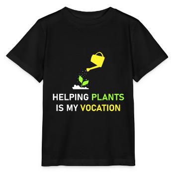 Helping plants is my vocation - Stanley/Stella MINI CREATOR Kids’ T-Shirt - black - Front - Mikhail (115cm)