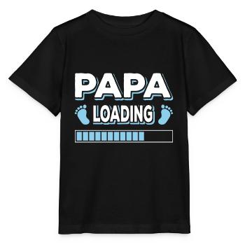 Papa Loading Father Fathers Father's Day - Stanley/Stella MINI CREATOR Kids’ T-Shirt - black - Front - Mikhail (115cm)