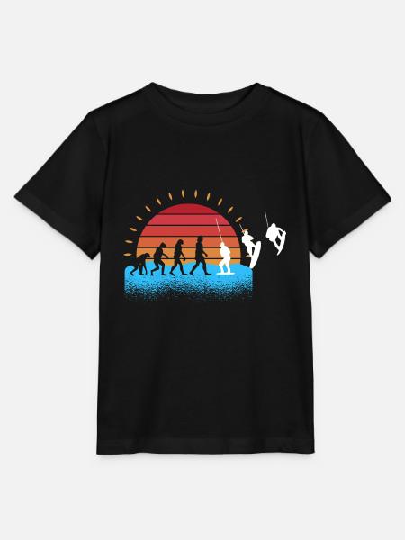Evolution Wakeboarder Wakeboard Wakeboarding - Stanley/Stella Kinder T-Shirt MINI CREATOR - Schwarz