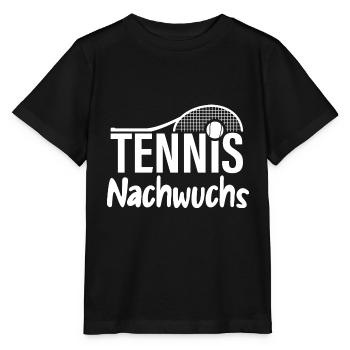 Nachwuchs Tennisspielerin Nachwuchs Tennis Star - Stanley/Stella Kinder T-Shirt MINI CREATOR  - Schwarz - Vorne - Mikhail (115cm)