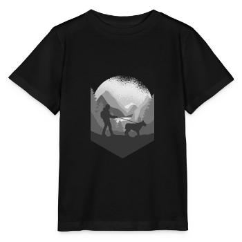 Sports canins et promenades canines en montagne - T-shirt bio MINI CREATOR Stanley/Stella Enfant - noir - Devant - Mikhail (115cm)