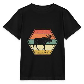 Moose - Stanley/Stella MINI CREATOR Kids’ T-Shirt - black - Front - Mikhail (115cm)
