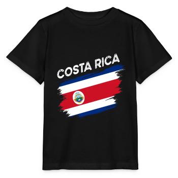 Costa Rica - Stanley/Stella Kinder T-Shirt MINI CREATOR  - Schwarz - Vorne - Mikhail (115cm)