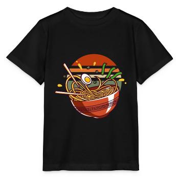 Ramen Bowl Chopsticks Japanese Noodles - Stanley/Stella MINI CREATOR Kids’ T-Shirt - black - Front - Mikhail (115cm)
