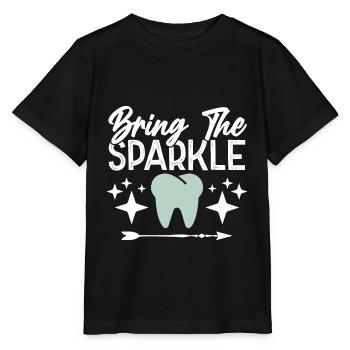 teeth shine - Stanley/Stella MINI CREATOR Kids’ T-Shirt - black - Front - Mikhail (115cm)