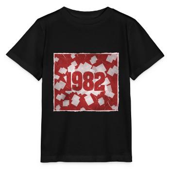 Geboren 1982 - Stanley/Stella Kinder T-Shirt MINI CREATOR  - Schwarz - Vorne - Mikhail (115cm)