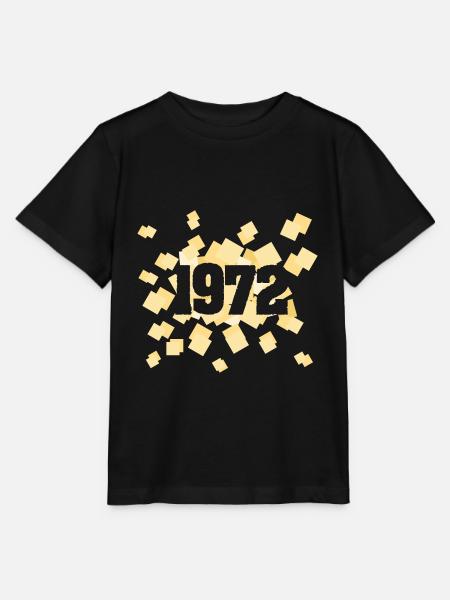 Geboren 1972 - Stanley/Stella Kinder T-Shirt MINI CREATOR  - Schwarz