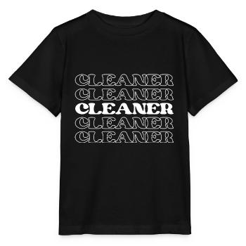 Nettoyeur Femme de ménage Concierge Concierge - T-shirt bio MINI CREATOR Stanley/Stella Enfant - noir - Devant - Mikhail (115cm)