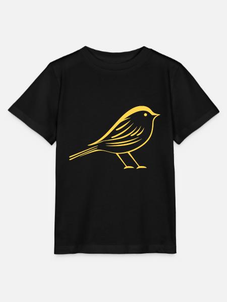 Kanarienvogel - Stanley/Stella Kinder T-Shirt MINI CREATOR - Schwarz
