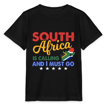 Afrique du Sud - T-shirt bio MINI CREATOR Stanley/Stella Enfant - noir - Devant - Mikhail (115cm)