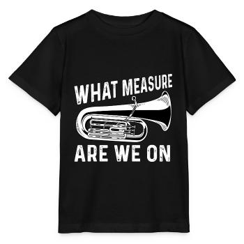 Which measure orchestra member gift - Stanley/Stella MINI CREATOR Kids’ T-Shirt - black - Front - Mikhail (115cm)