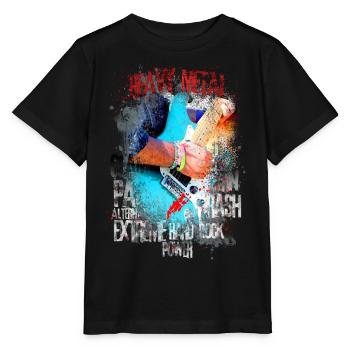 Heavy Metal - T-shirt bio MINI CREATOR Stanley/Stella Enfant - noir - Devant - Mikhail (115cm)