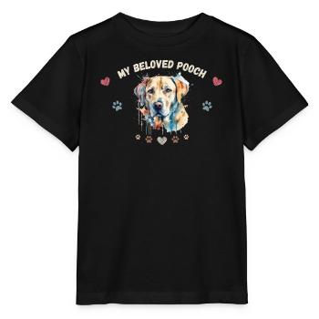 Mein Liebeshund G1 WE - Stanley/Stella Kinder T-Shirt MINI CREATOR  - Schwarz - Vorne - Mikhail (115cm)