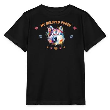 Mein Liebeshund G5 WE - Stanley/Stella Kinder T-Shirt MINI CREATOR  - Schwarz - Vorne - Mikhail (115cm)