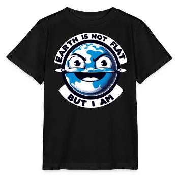 Flache Erde Humor: Satire & Ironische Witze - Stanley/Stella Kinder T-Shirt MINI CREATOR  - Schwarz - Vorne - Mikhail (115cm)