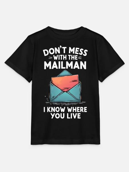 Lustiger Spruch für Postboten - Stanley/Stella Kinder T-Shirt MINI CREATOR - Schwarz